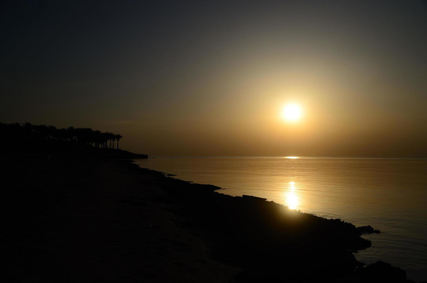 sunrise on beach photo