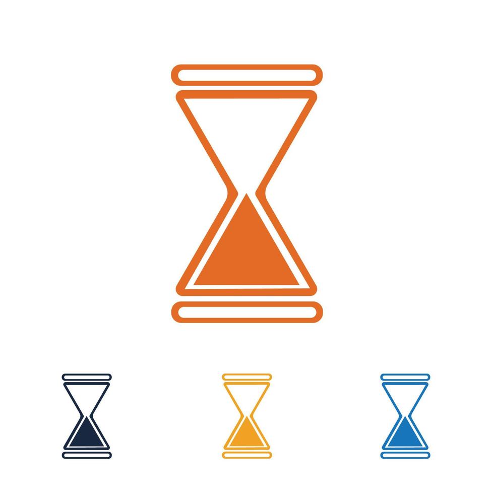 hourglass logo vector