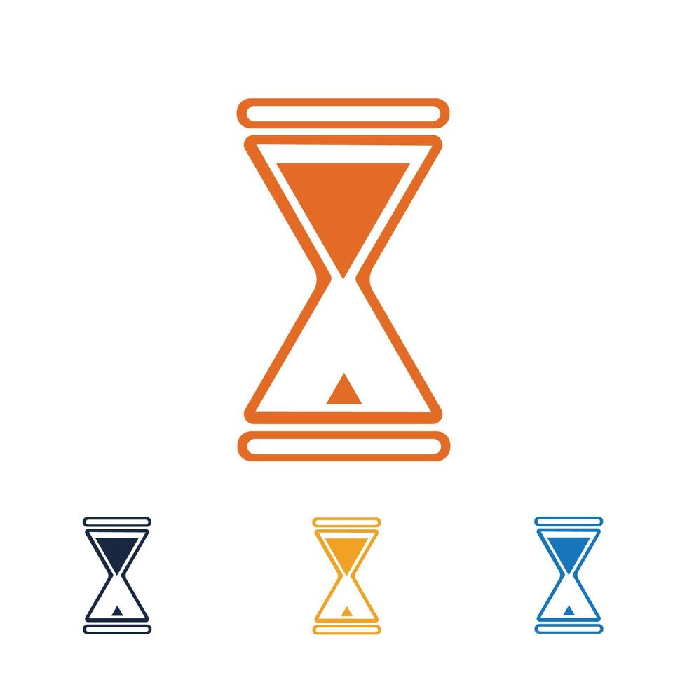 hourglass logo vector