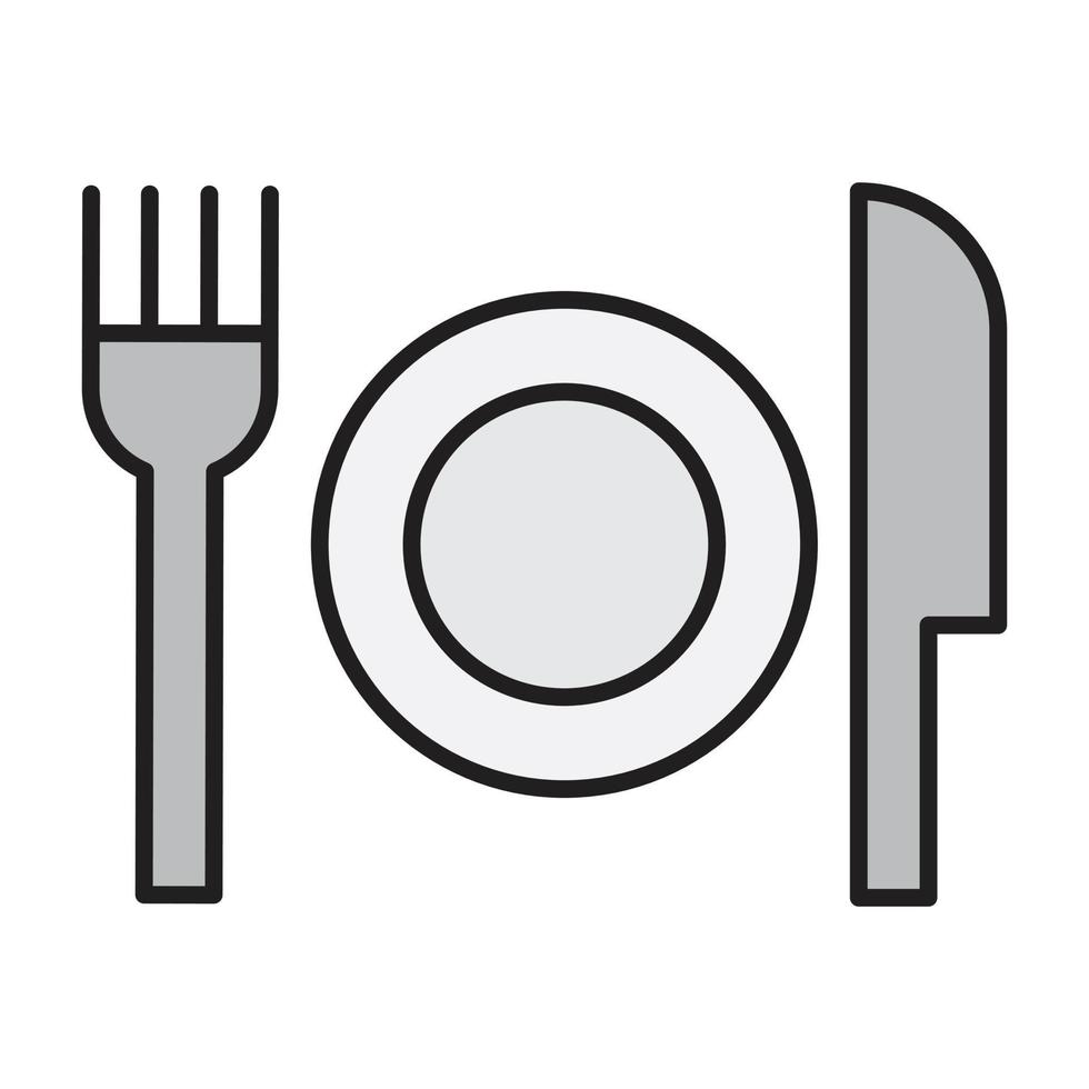 plate icon for website, symbol, presentation vector