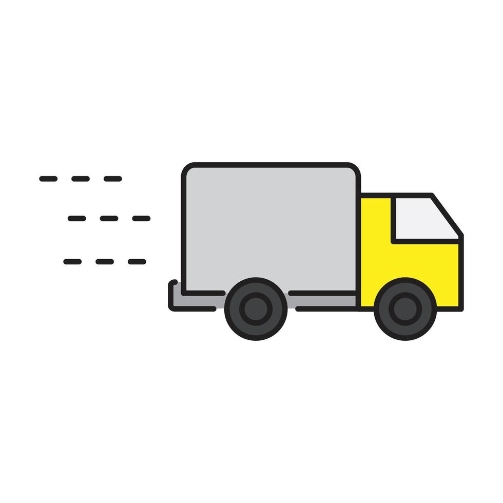 truck delivery icon for website, symbol, presentation vector