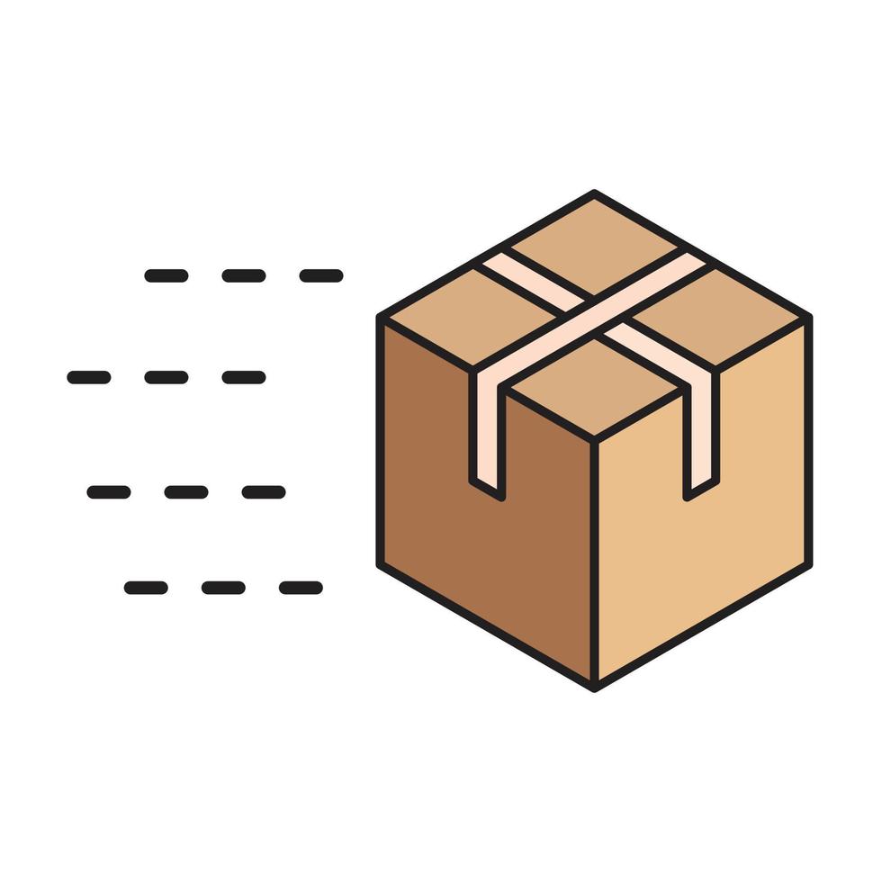 box delivery icon for website, symbol, presentation vector