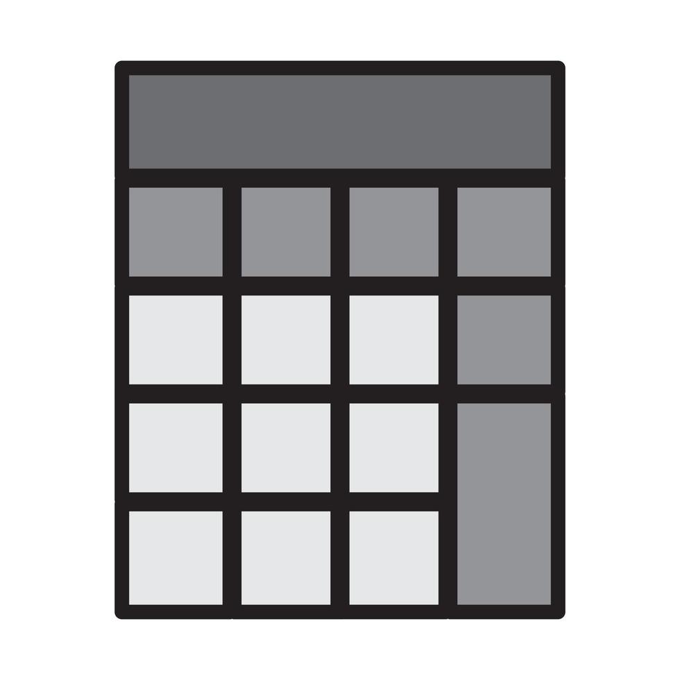 calculator education icon for website, presentation, symbol editable vector