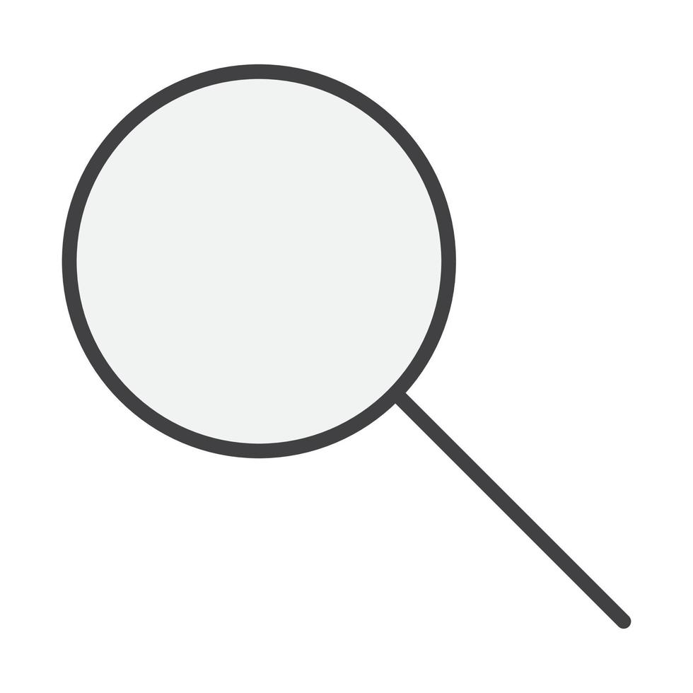 magnifying glass icon website, presentation, symbol editable vector