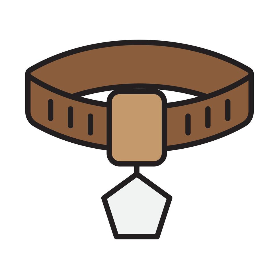 belt pet icon for website, presentation, symbol editable vector