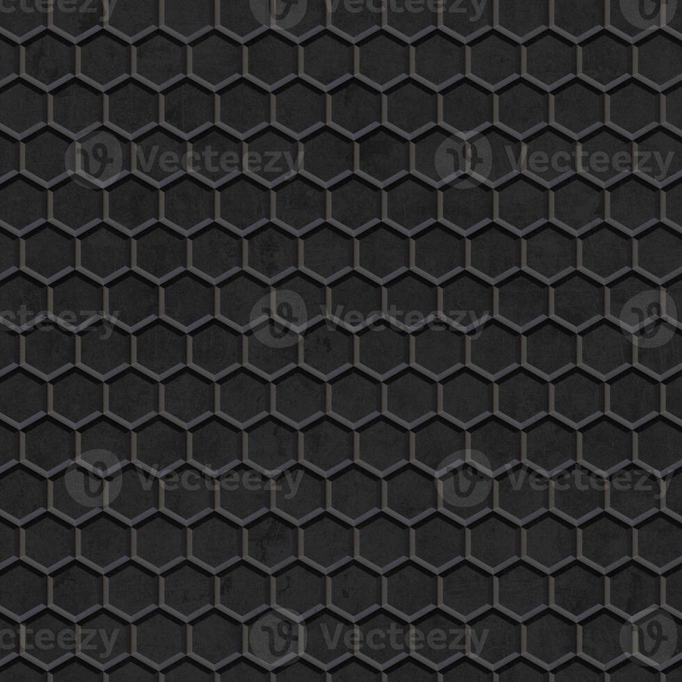 abstract dark black metal luxury steel plate texture with geometric futuristic glossy metal pattern on dark black. photo