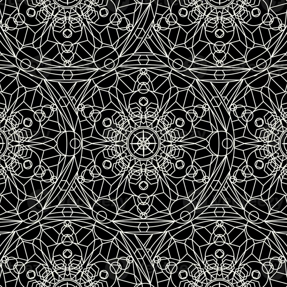 mandala gris abstracto arte ornamental de lujo pintura patrón geométrico antiguo en gris. foto