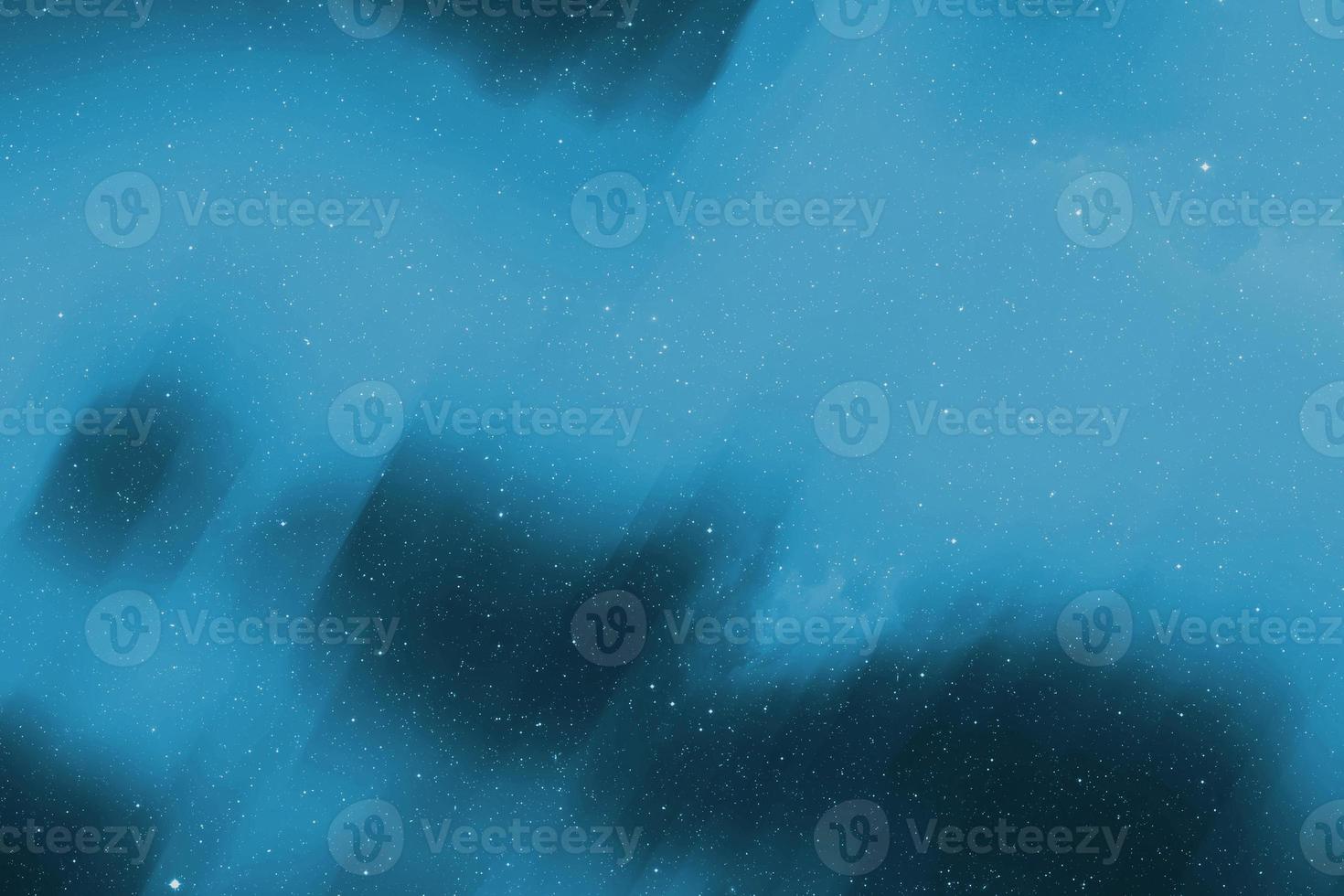 patrón de estrella de polvo de estrellas de desenfoque futurista de acuarela polar azul claro abstracto en azul oscuro. foto