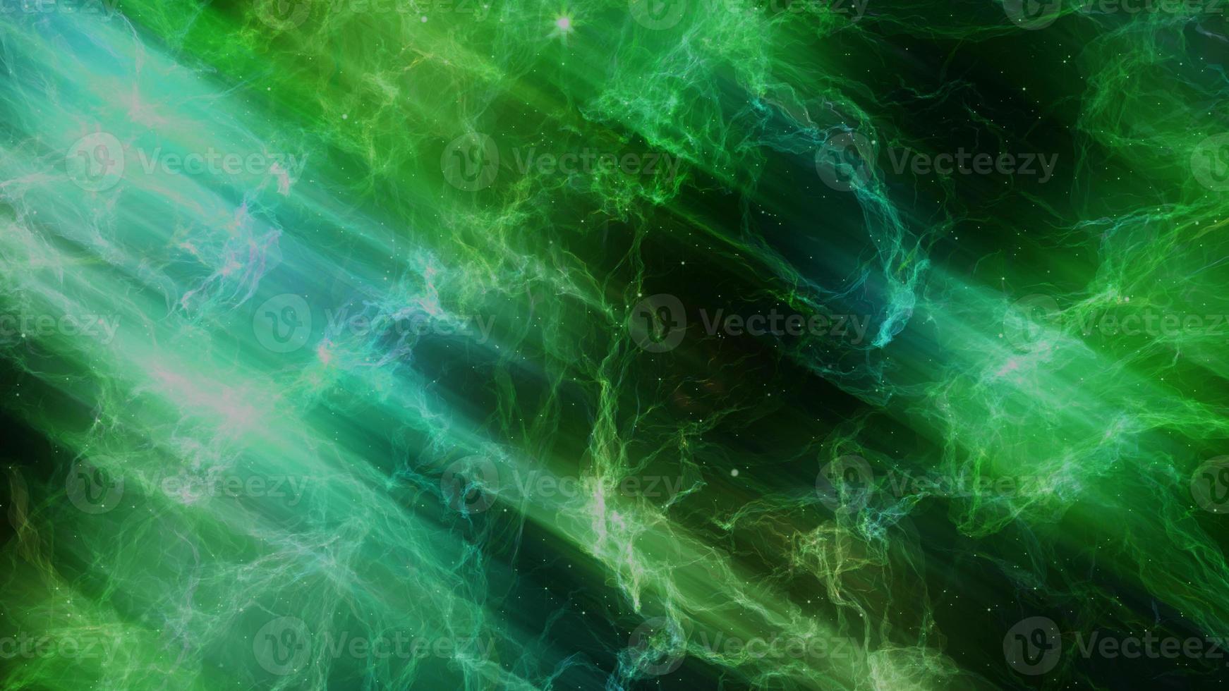 abstract light green and blue space elegant blur fog universe with star and galaxy milk stardust dynamic on dark space. photo