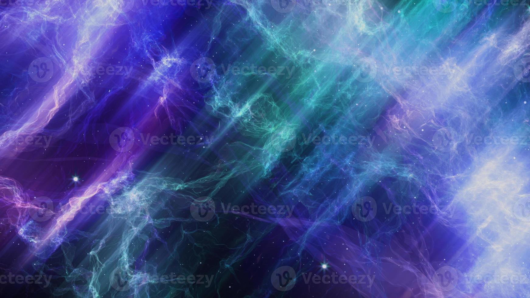 abstract light blue space elegant blur fog universe with star and galaxy milk stardust dynamic on dark space. photo