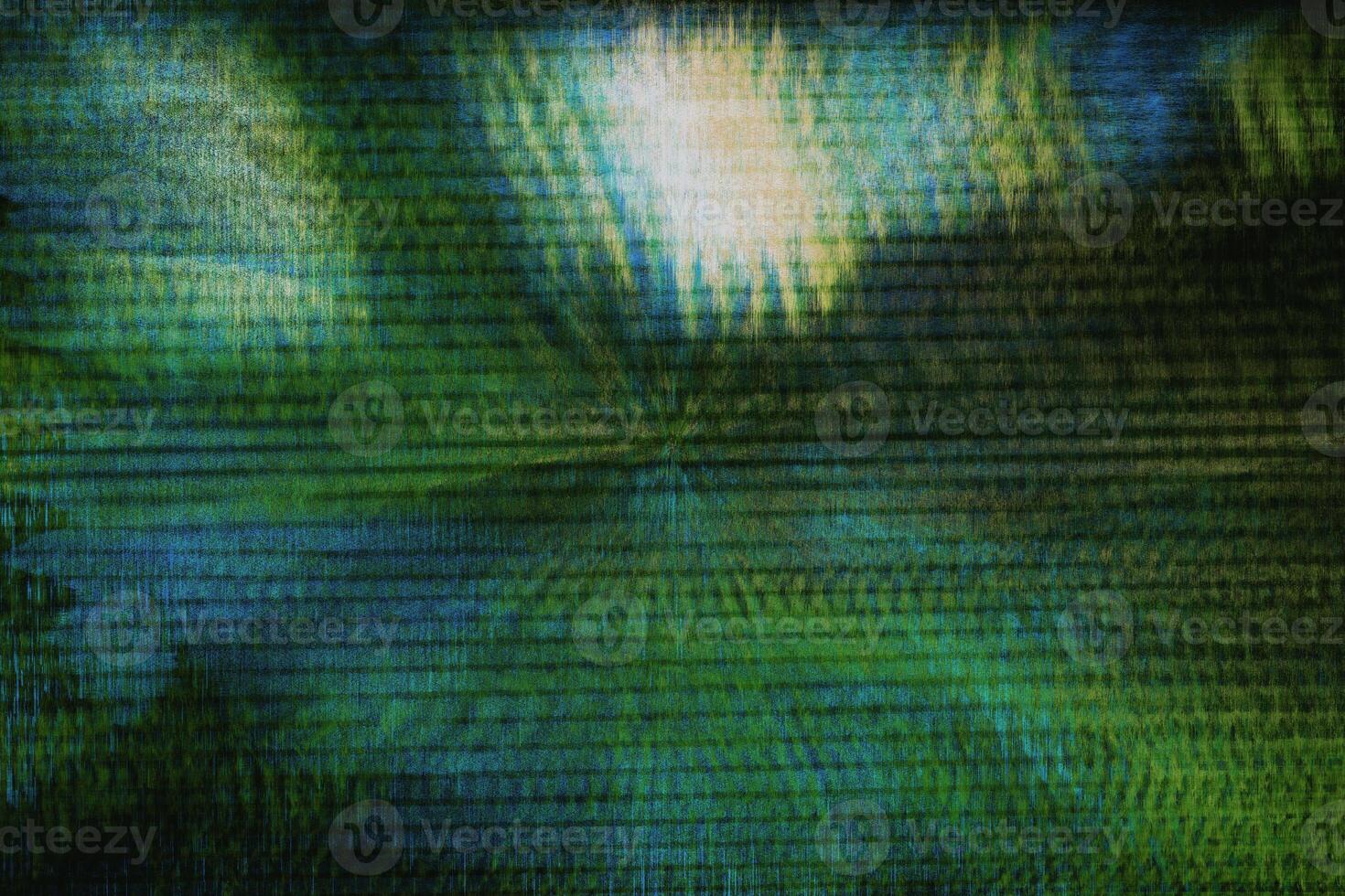 manchas holográficas de fallo digital único verde abstracto patrón de distorsión de daño de error de ruido de píxel futurista en fallo. foto