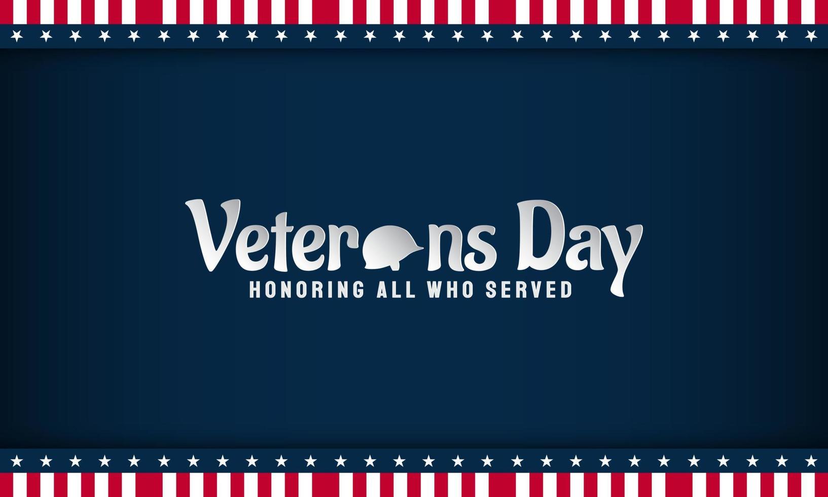 Vector illustration of Veterans Day.