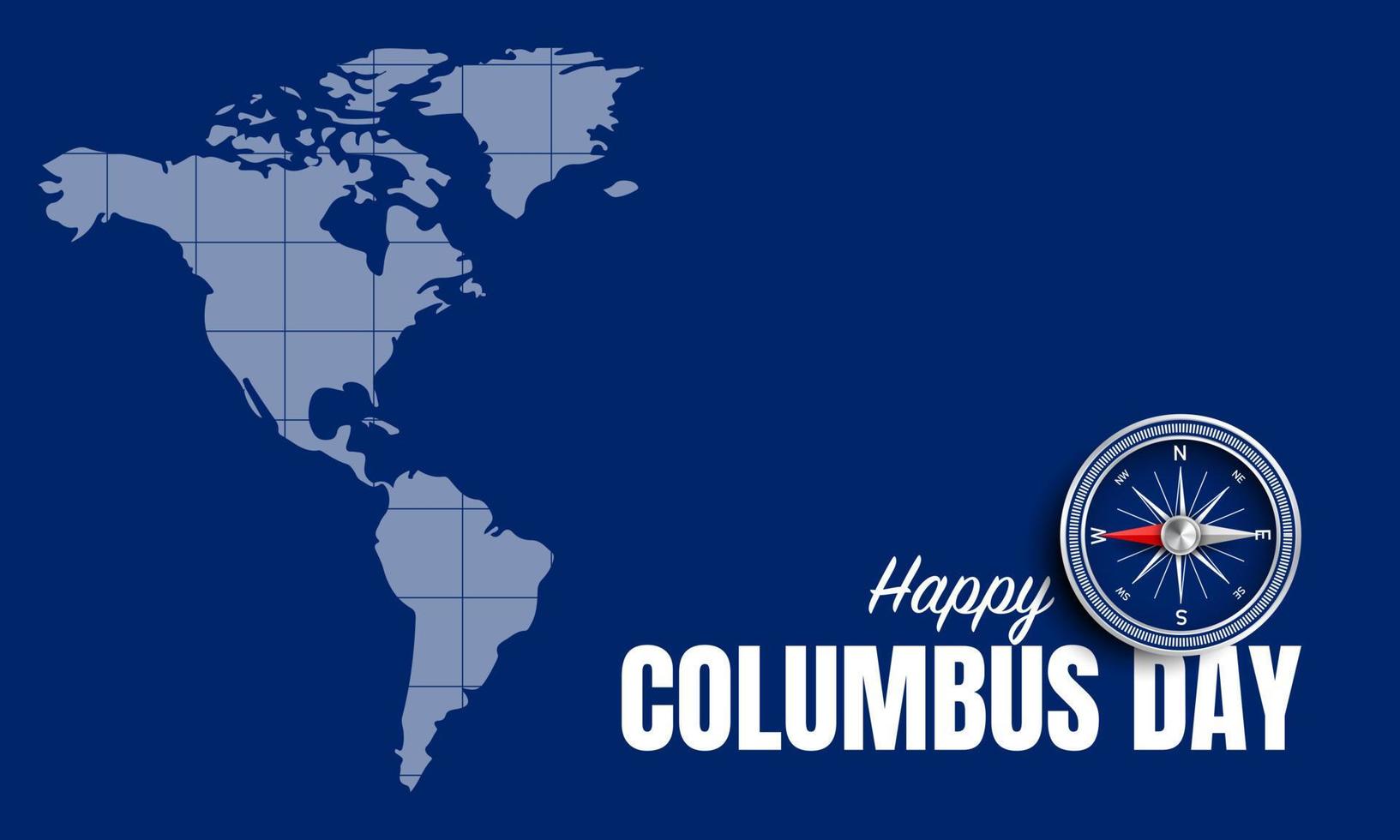 Columbus Day Background Design. Vector Illustration.