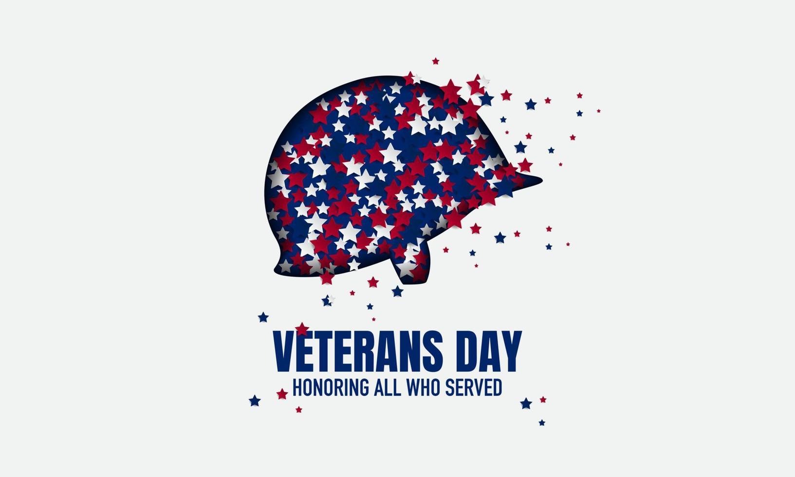 ilustración vectorial del día de los veteranos. vector