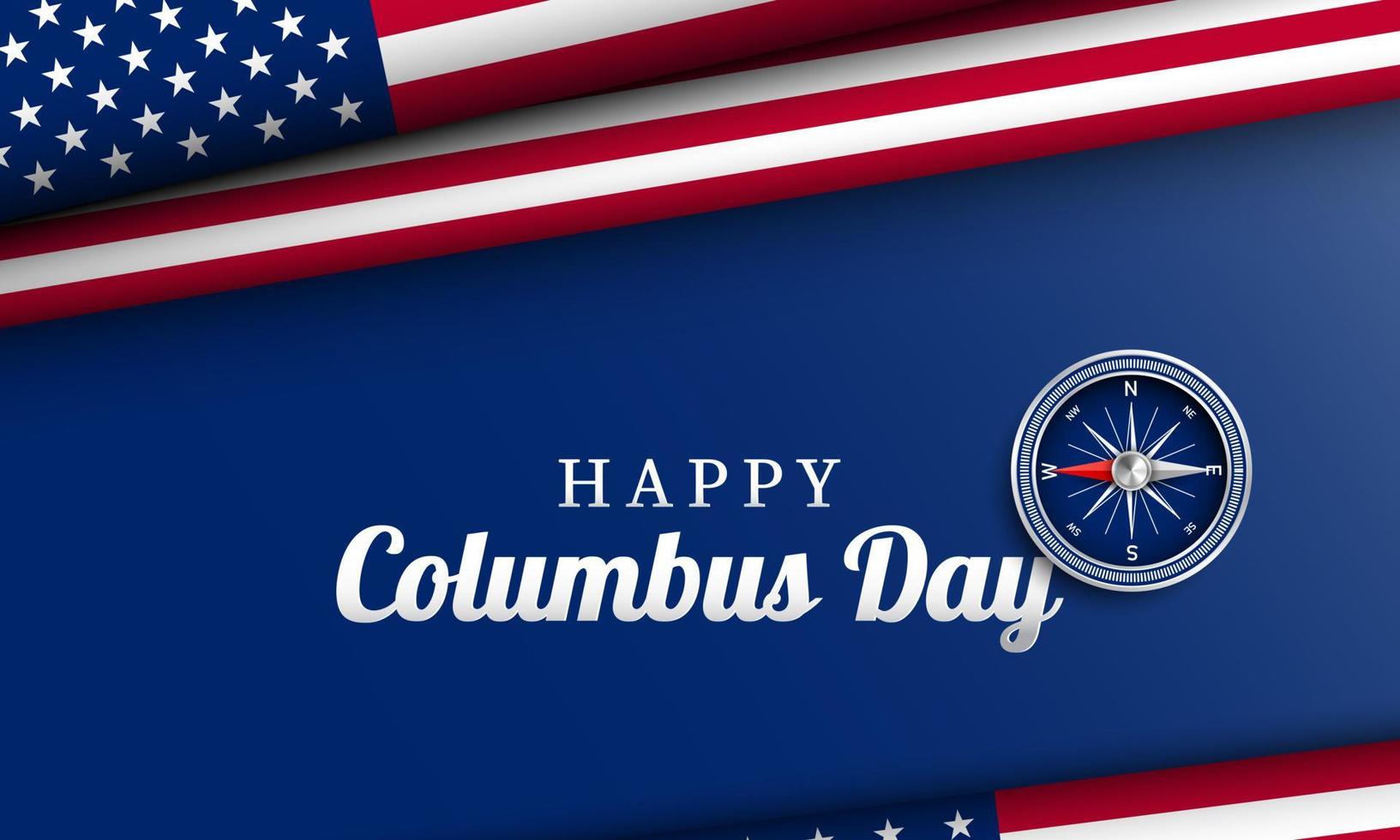 Columbus Day Background Design. Vector Illustration.