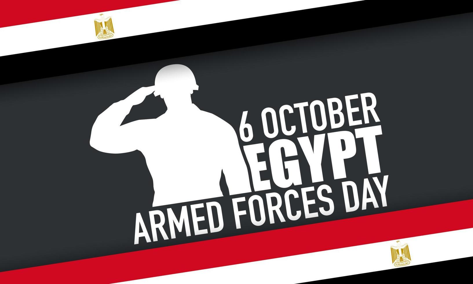 Egypt Armed Forces Day Background. Vector Illustration.
