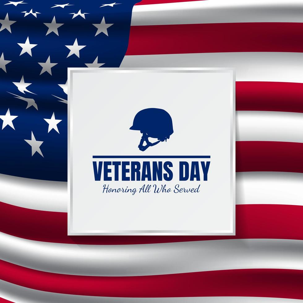 Vector illustration of Veterans Day.