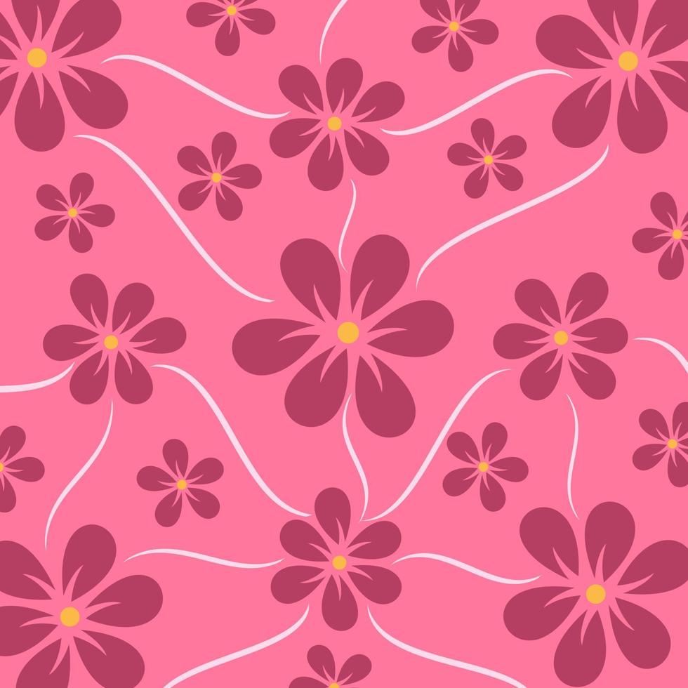 Flower pattern vector graphic design. Good for texture, print template, wallpaper