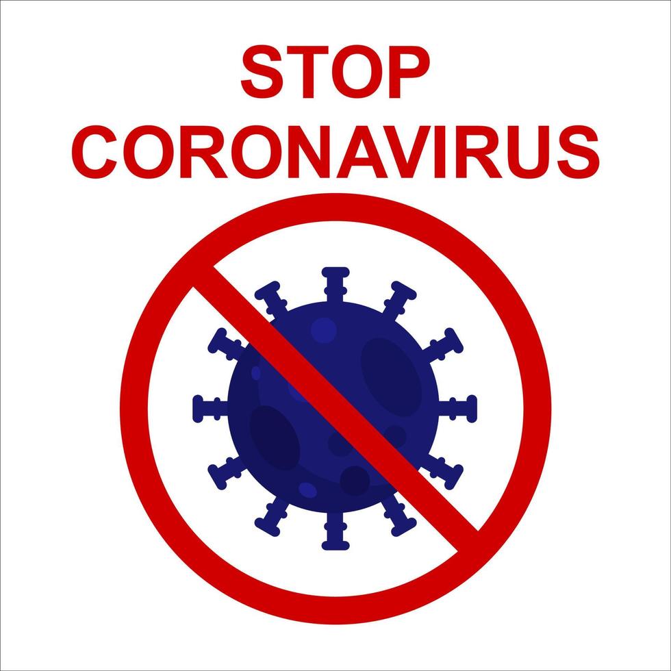 Stop Corona Virus. Covid 19 Prevention vector