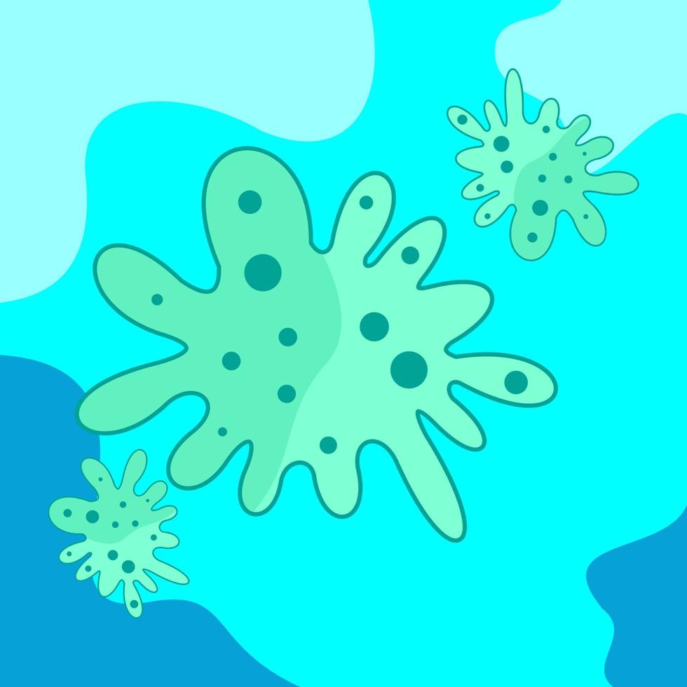 Illustration Vector Design of Bacteria