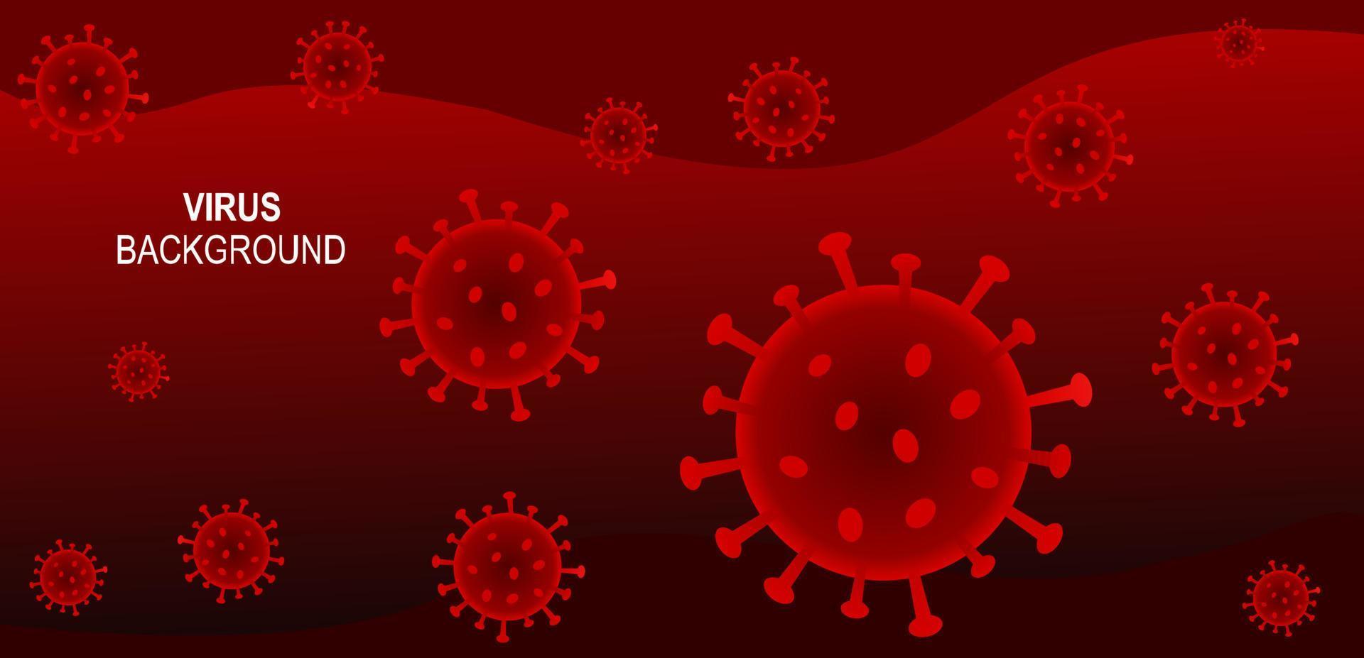 Covid 19 Virus Background Design vector