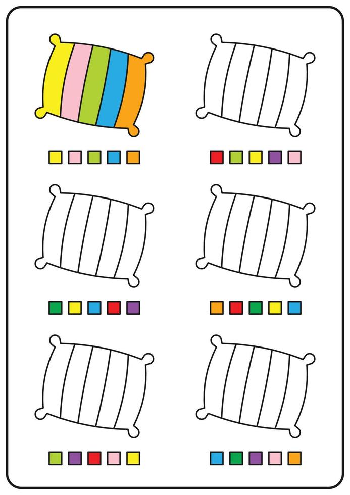 Instructional coloring pages, educational games for kids, preschool
