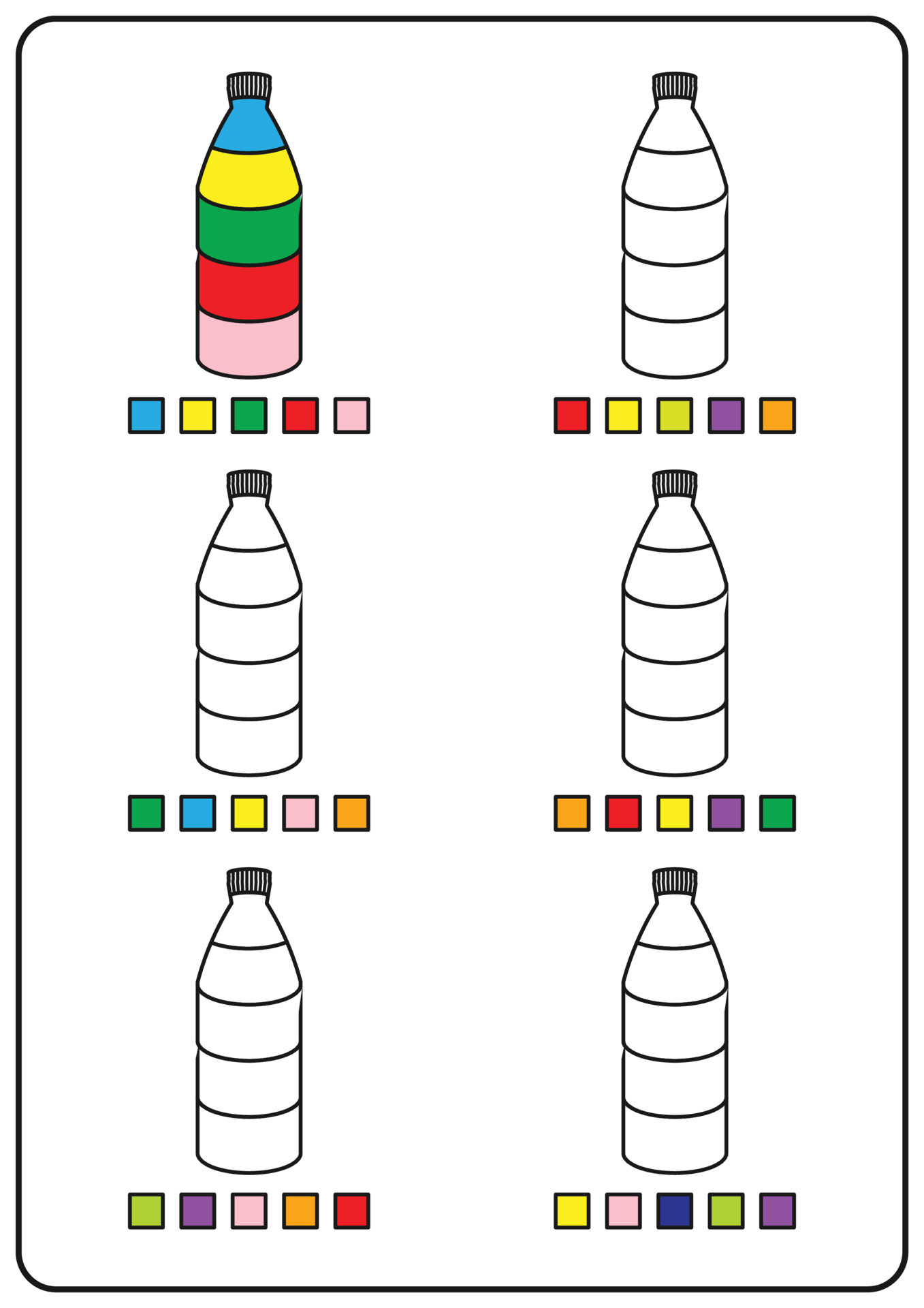 Bottle Colors Page