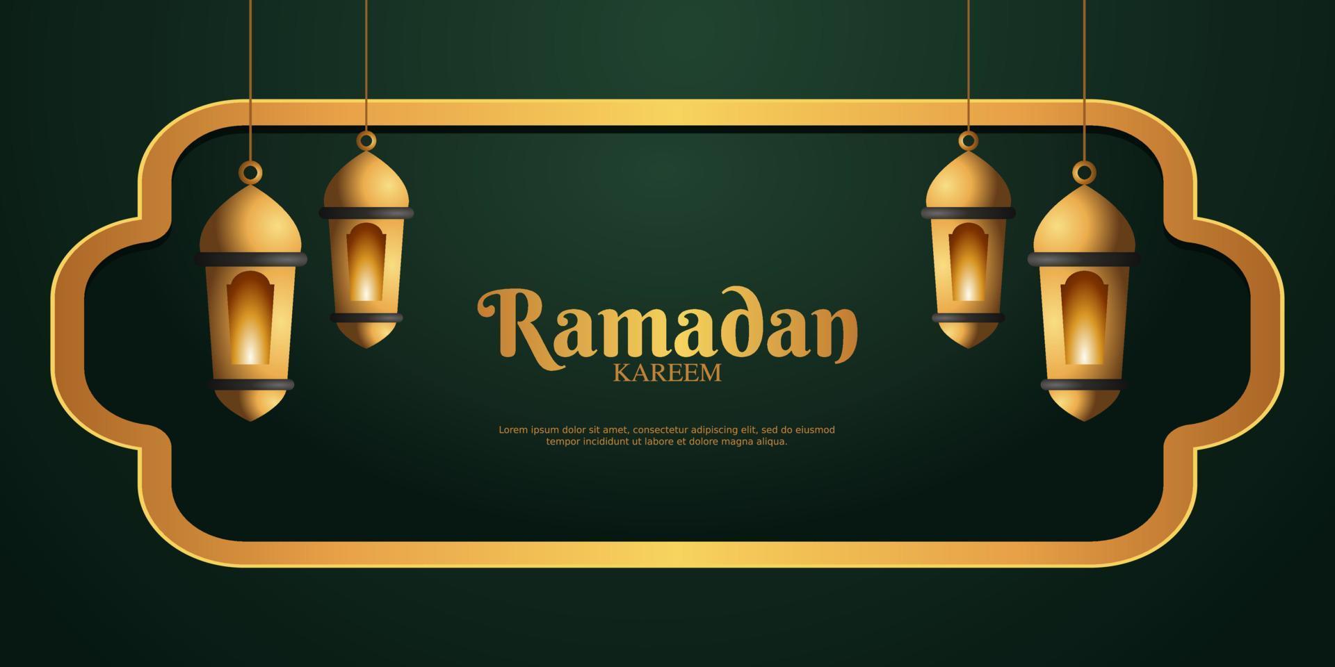 ramadan kareem and islamic background vector