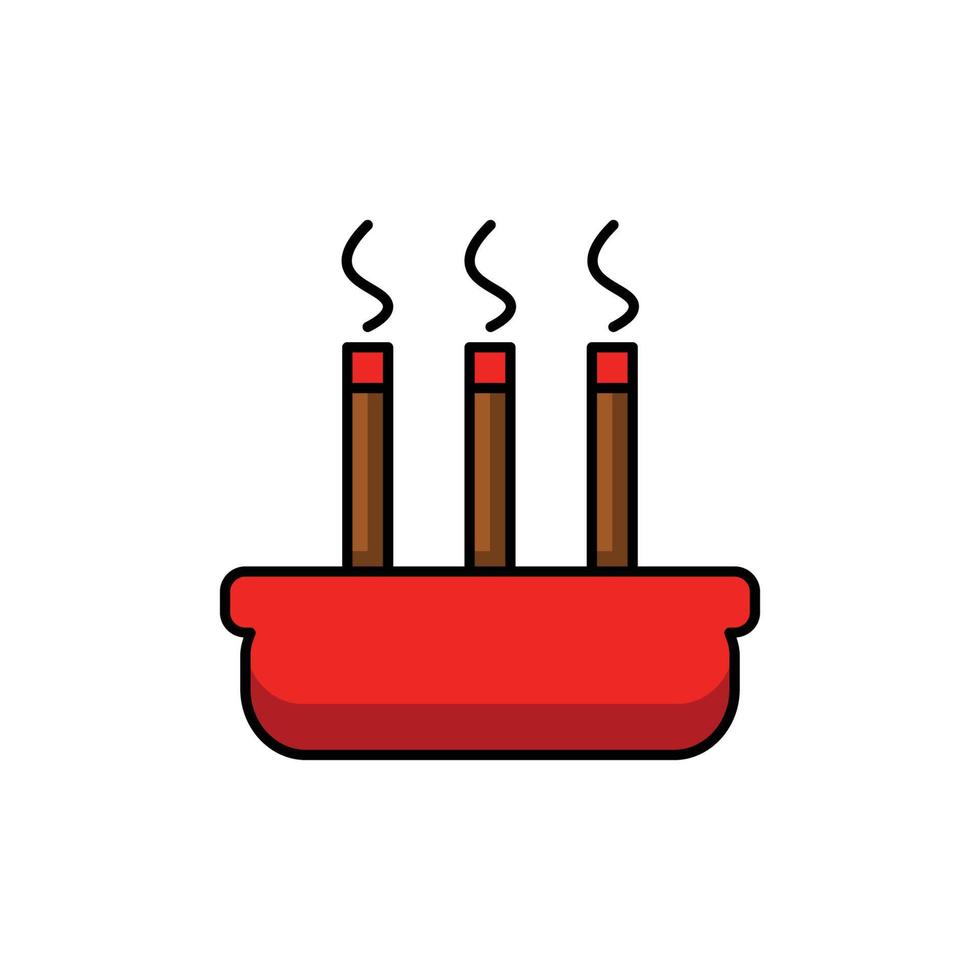 this is an incense icon vector