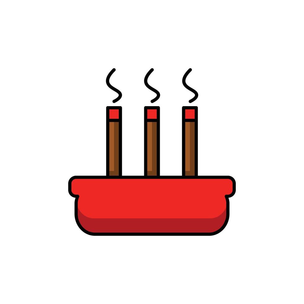 this is an incense icon vector