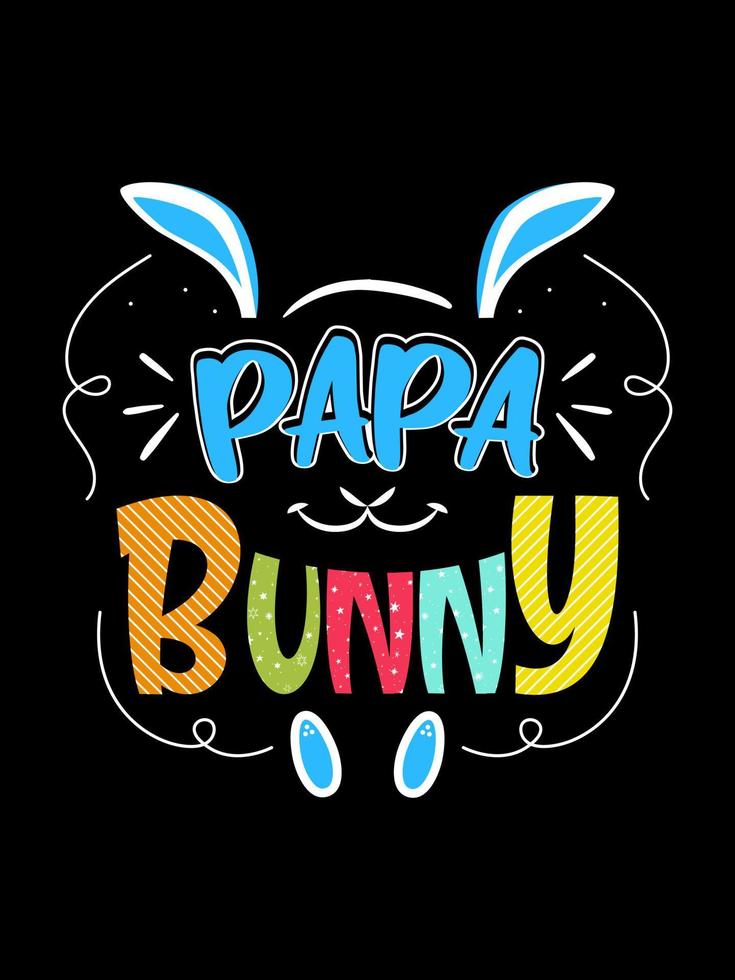 Happy Easter Day Typography lettering T-shirt Design vector