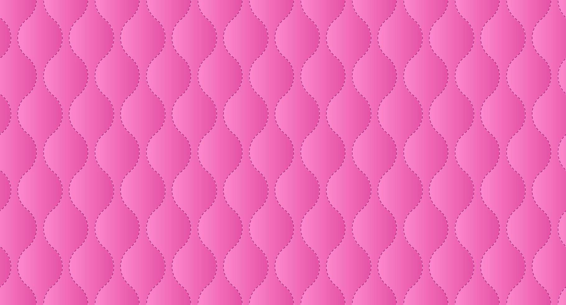Simple upholstery quilted background. Pink leather texture sofa backdrop. Vector illustration