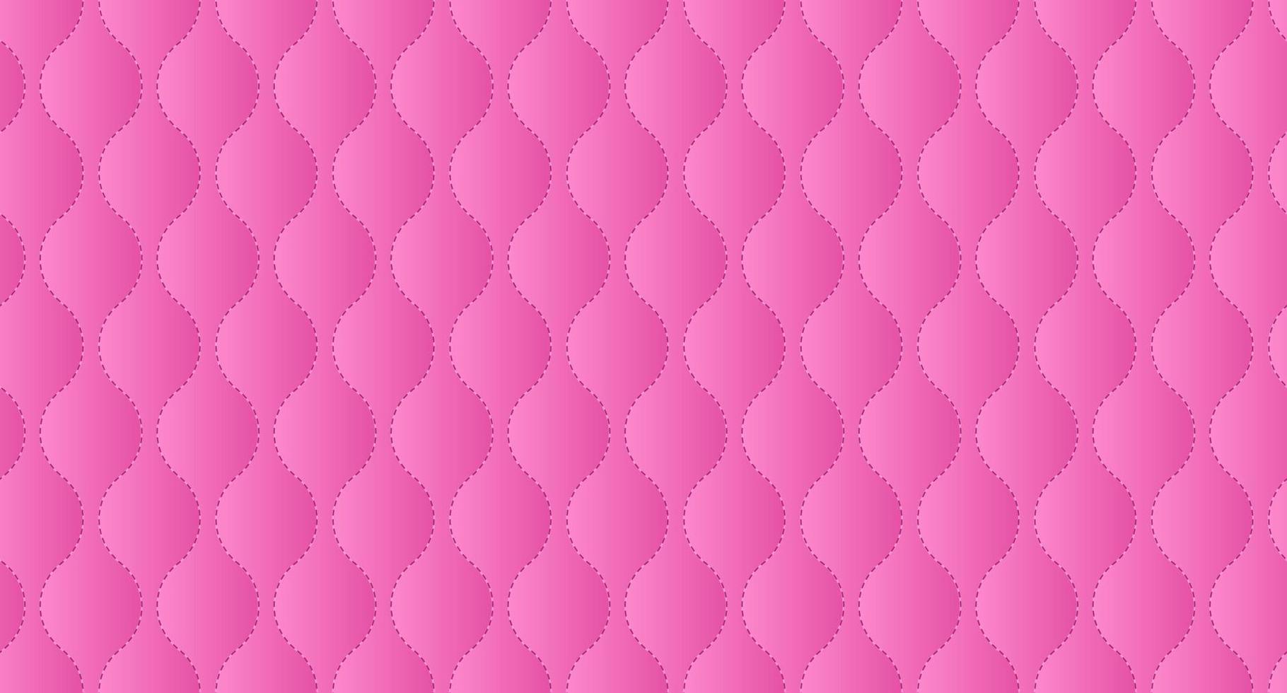 Simple upholstery quilted background. Pink leather texture sofa backdrop. Vector illustration