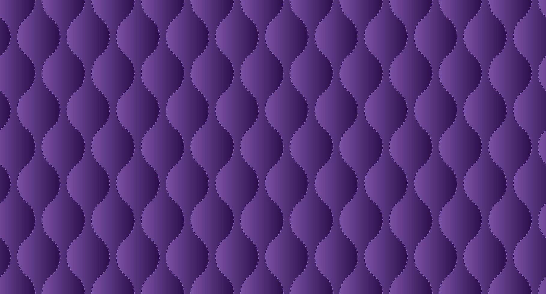 Fondo acolchado de tapicería simple. telón de fondo de sofá de textura de cuero púrpura. ilustración vectorial vector