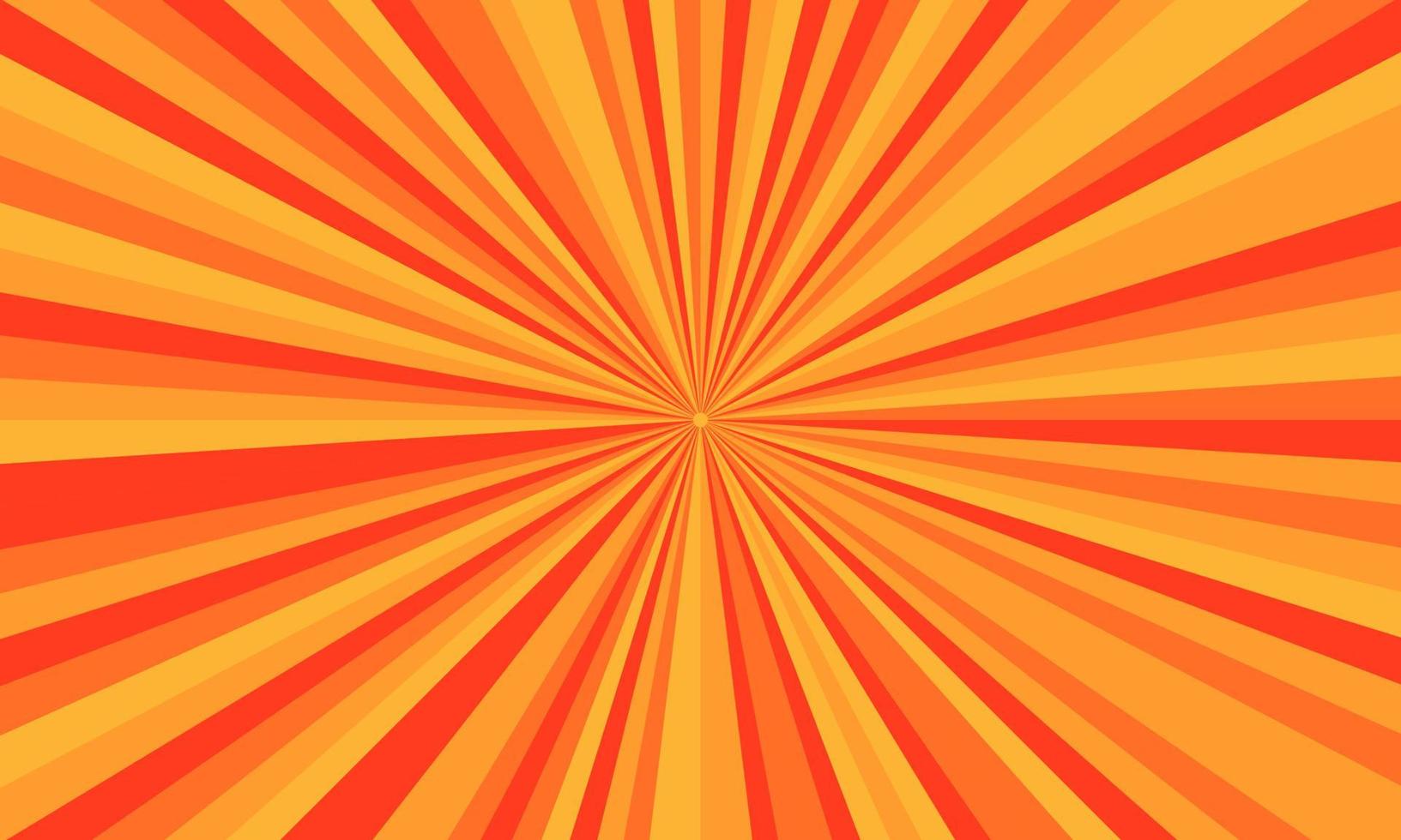 Vintage pop art orange background. Banner vector illustration