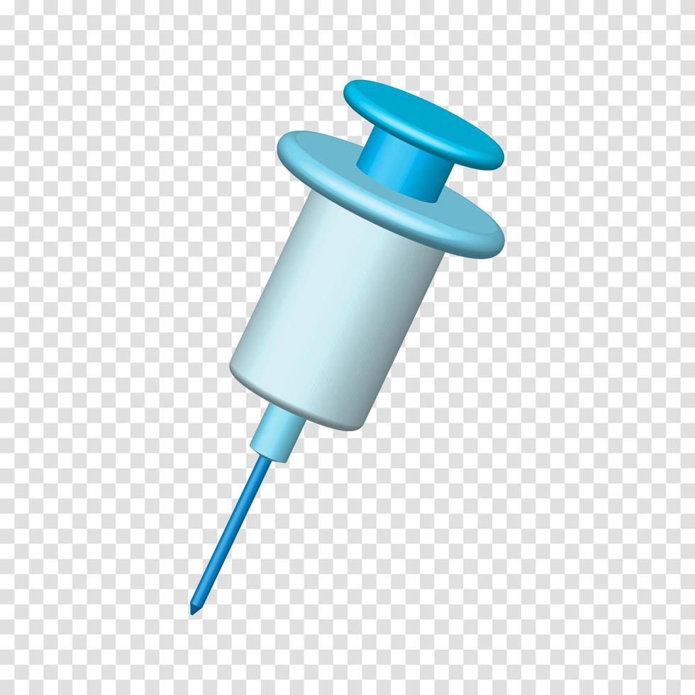 3d Syringe for vaccine vaccination injection flu shot Vaccination icon with Medical equipment vector