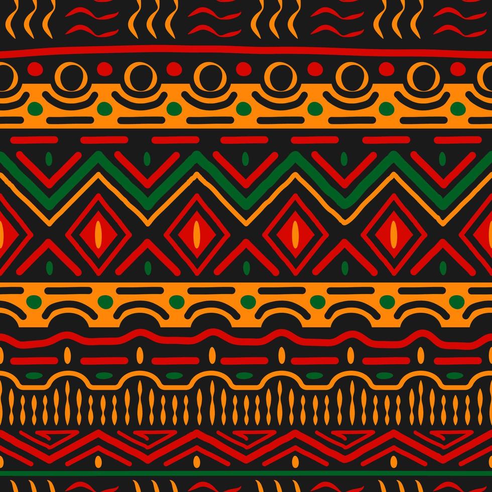 Black History Month Seamless Pattern vector