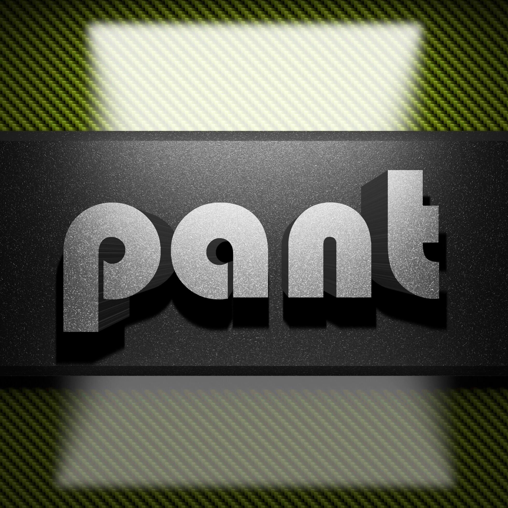 pant word of iron on carbon 6188986 Stock Photo at Vecteezy
