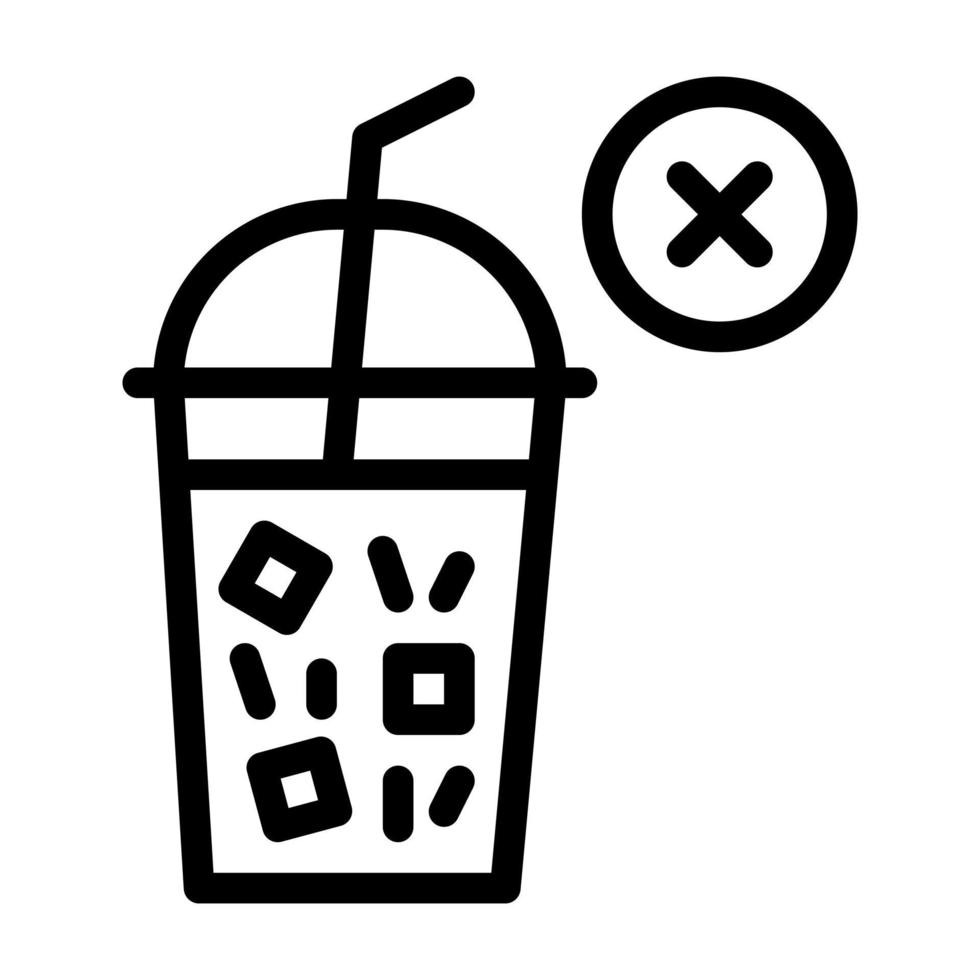 no drink icon suitable for Ramadan Islamic moments vector