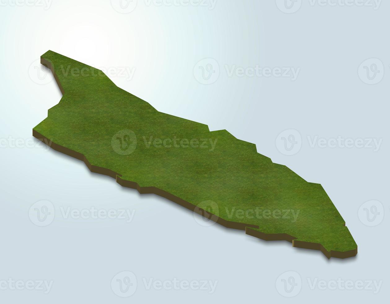 3D map illustration of Aruba photo