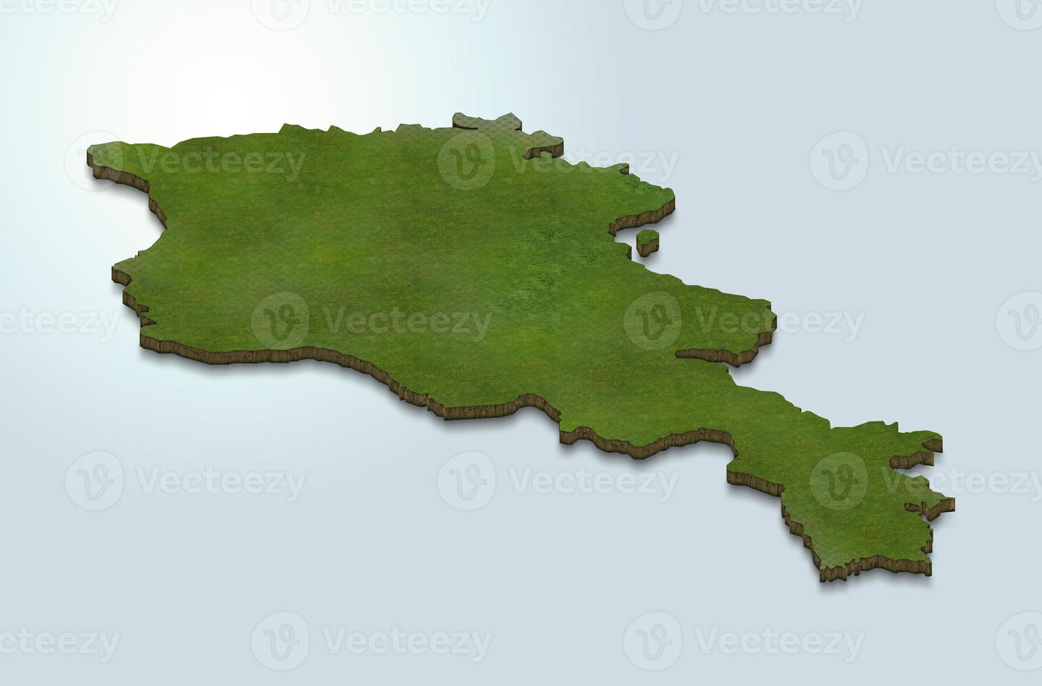 3D map illustration of Armenia photo