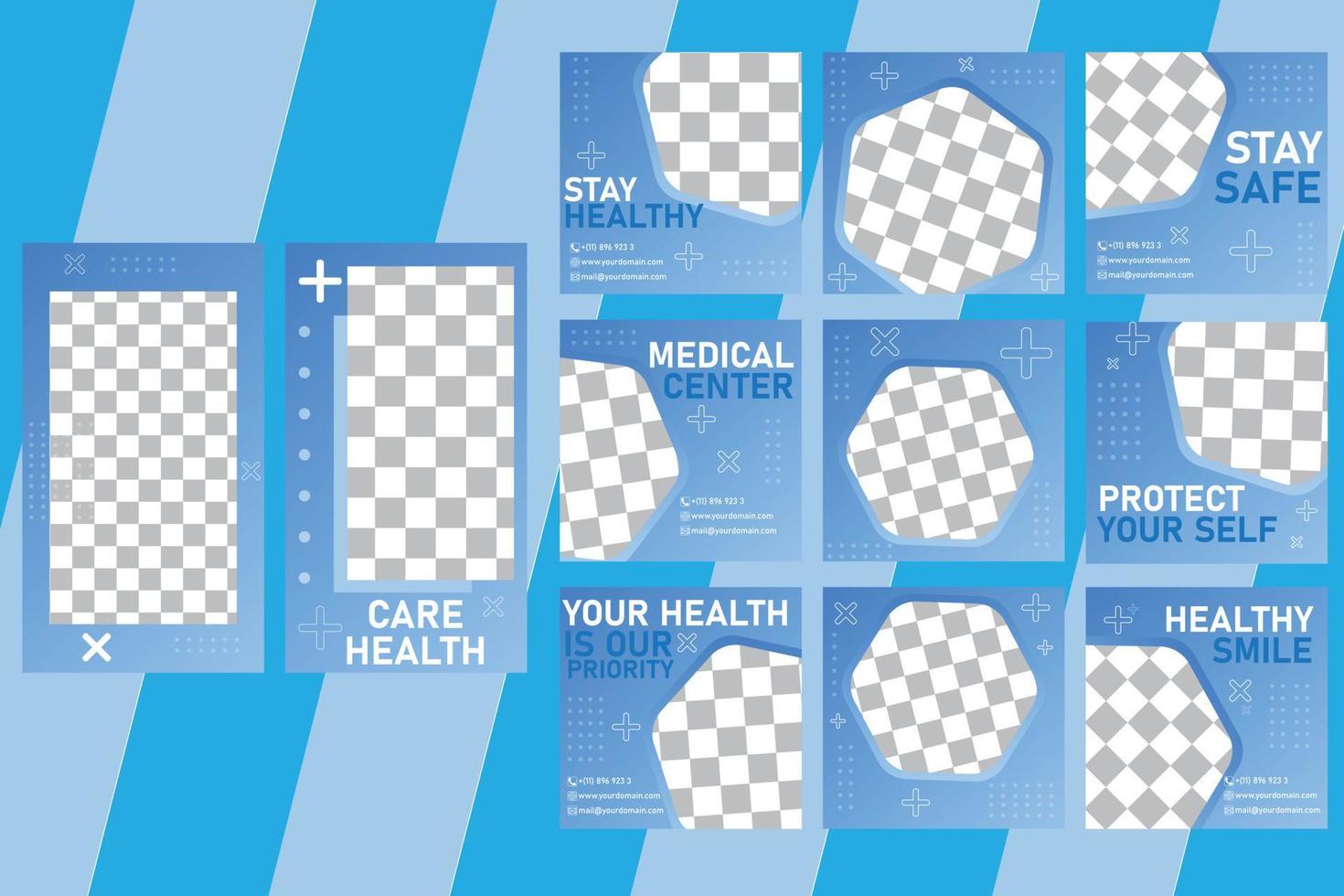 social media post for medical, social media post template, social media post template for medical vector