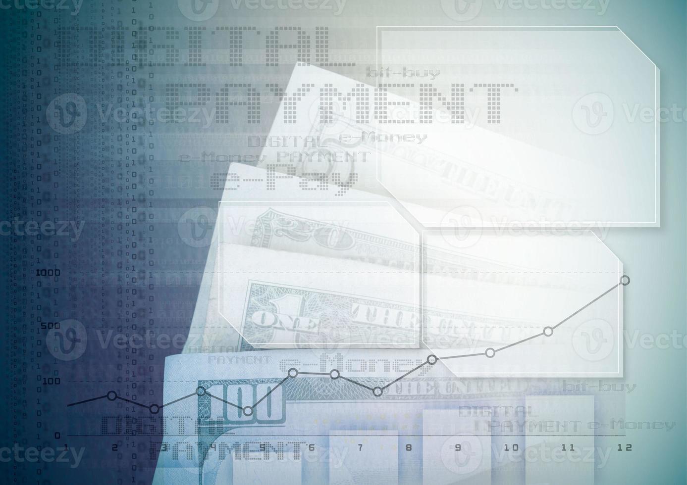 BACKGROUND US DOLLAR BILL CONCEPT. photo