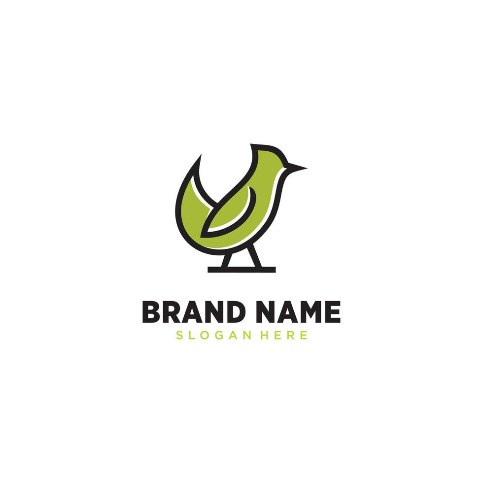 beautiful nature bird logo design inspiration. flat and minimalist style vector