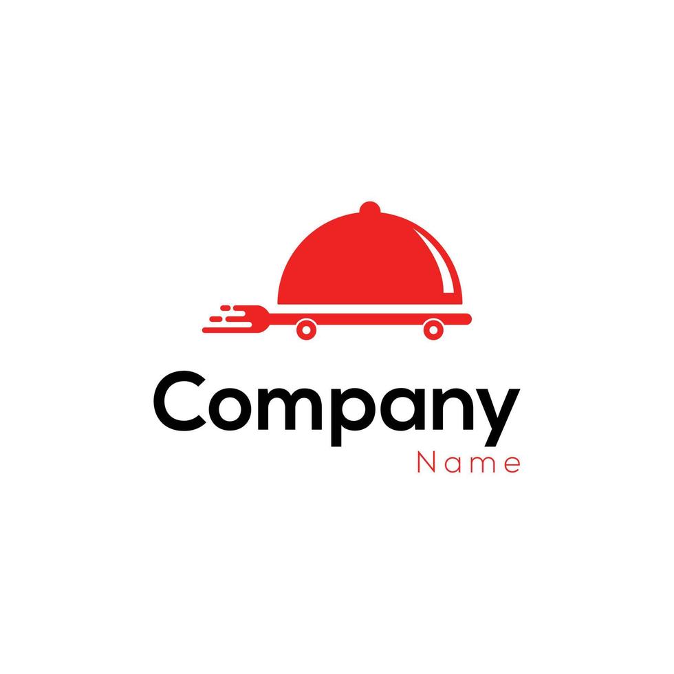 fast delivery food logo vector