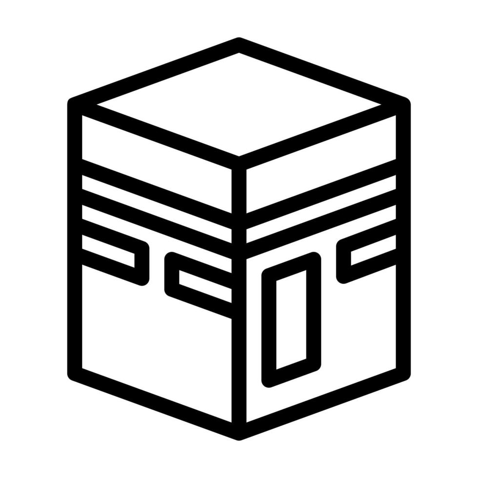 kaaba icon suitable for Ramadan Islamic moments vector