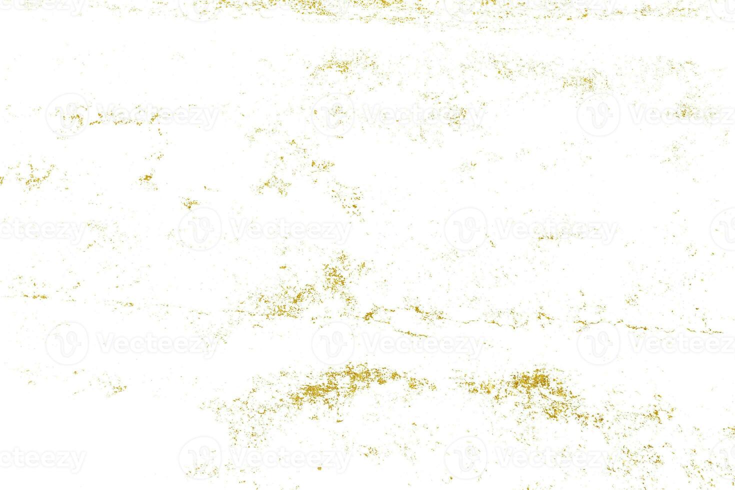 Grunge golden texture on white background. Sketch surface to create distressed effect. Overlay grain graphic design. photo