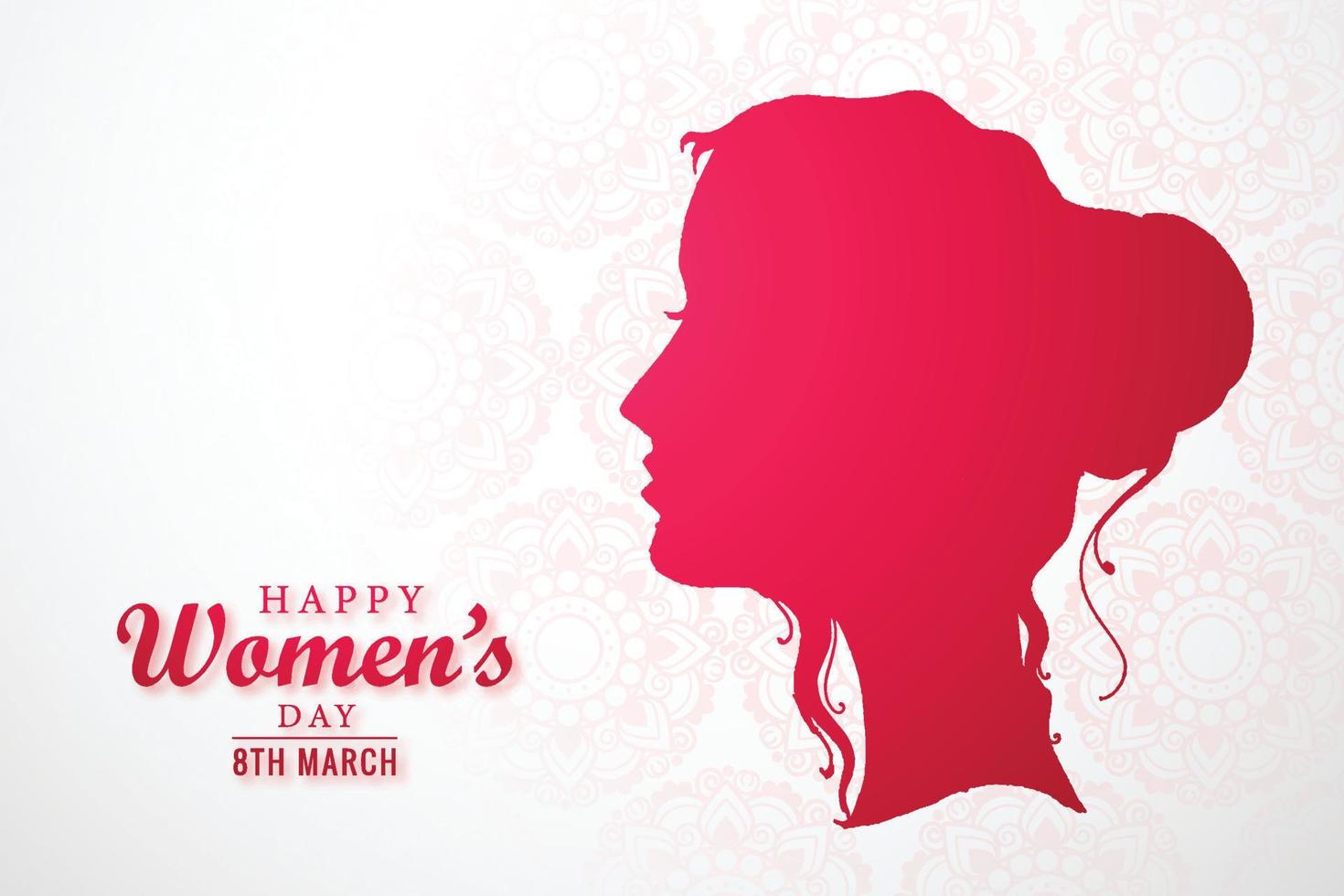 Happy womens day celebrations concept card design vector