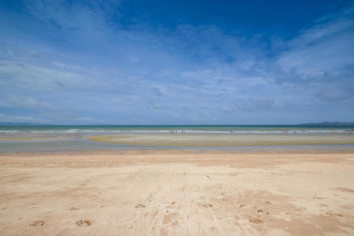 Sea Sand Beach on Pattaya Thailand. photo