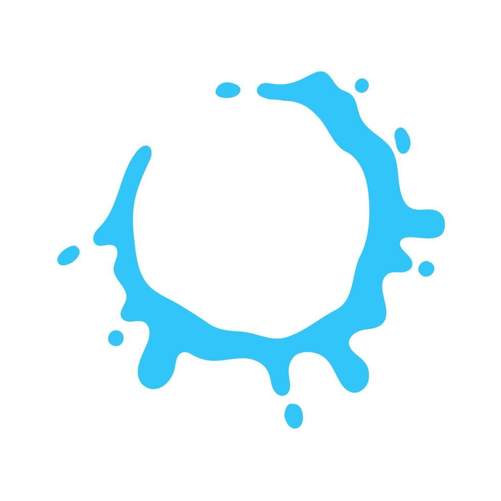 splashing water circle text frame For decorating Songkran festival posters. vector